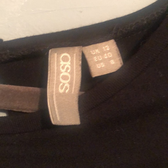 ASOS black long-sleeve midi dress - Picture 3 of 5